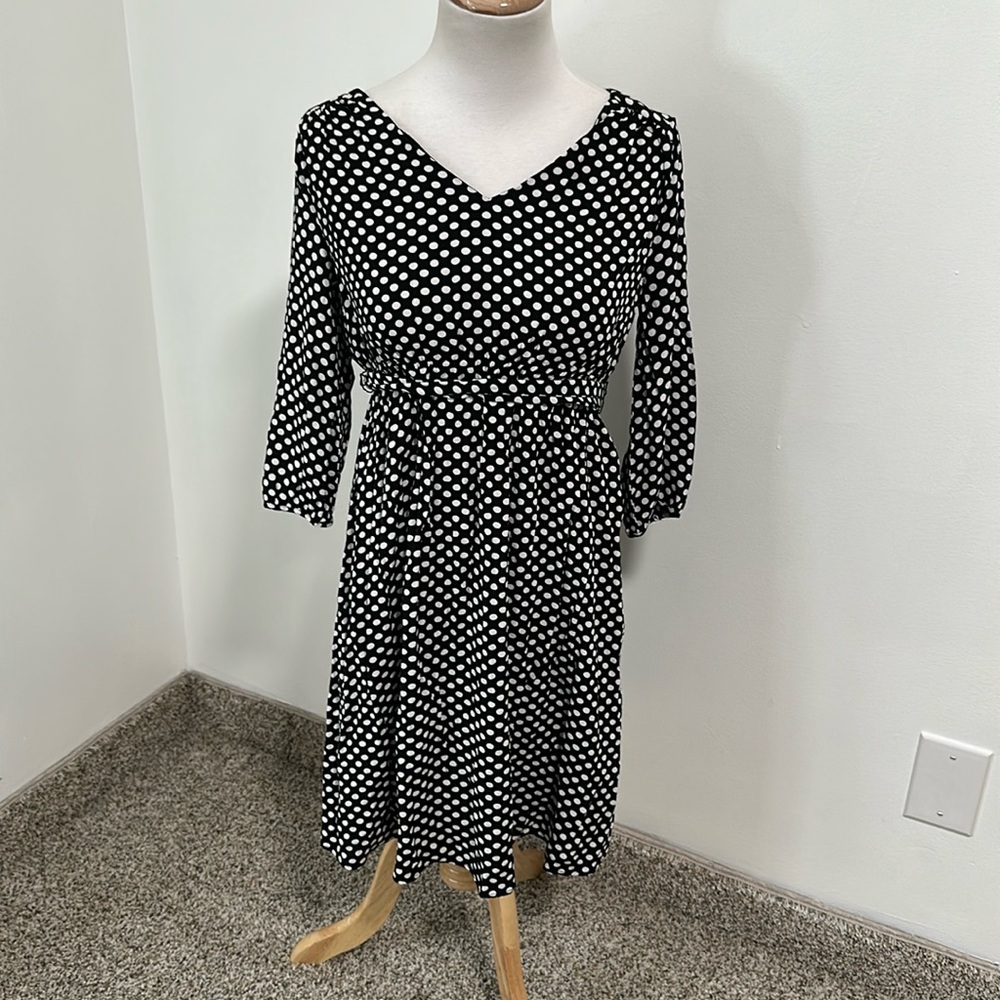 😊 H&M Mama Polka Dot Midi Dress